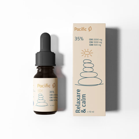 Ulei CBD 35% Relaxare & Calm Zilnic, CBD 2500, CBD + CBG + CBN, 10 mL, Pacific