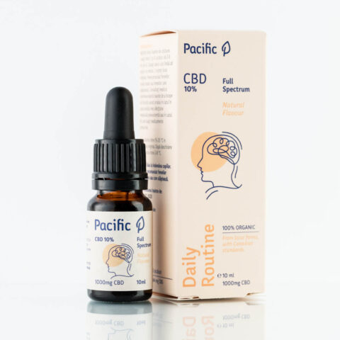 Ulei CBD Full Spectrum 10% 1000 mg, Ultra Începători, 10 mL, Pacific